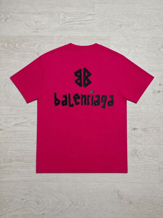 Футболка Balenciaga pink | Жіноча рожева футболка Баленсіага