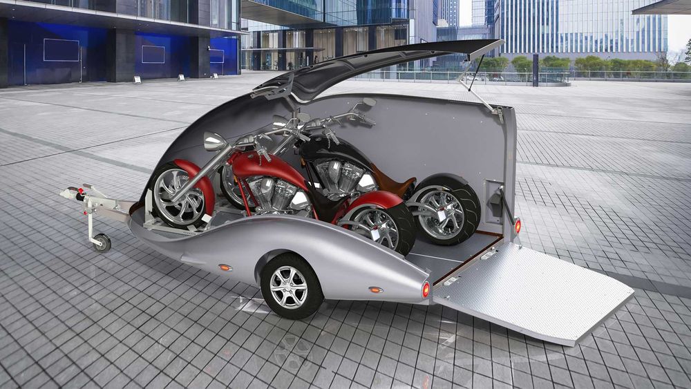 Причіп/причеп для мотоцикла BIG AERO LORGANO- Pragmatec 1800 кг