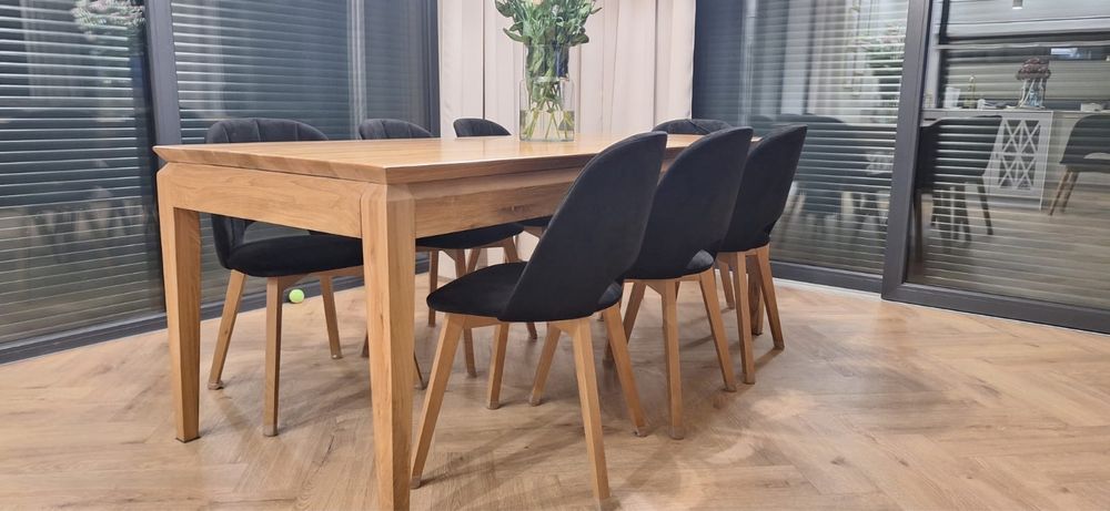 Stół dębowy Malkon lity stoły dębowe nowoczesne