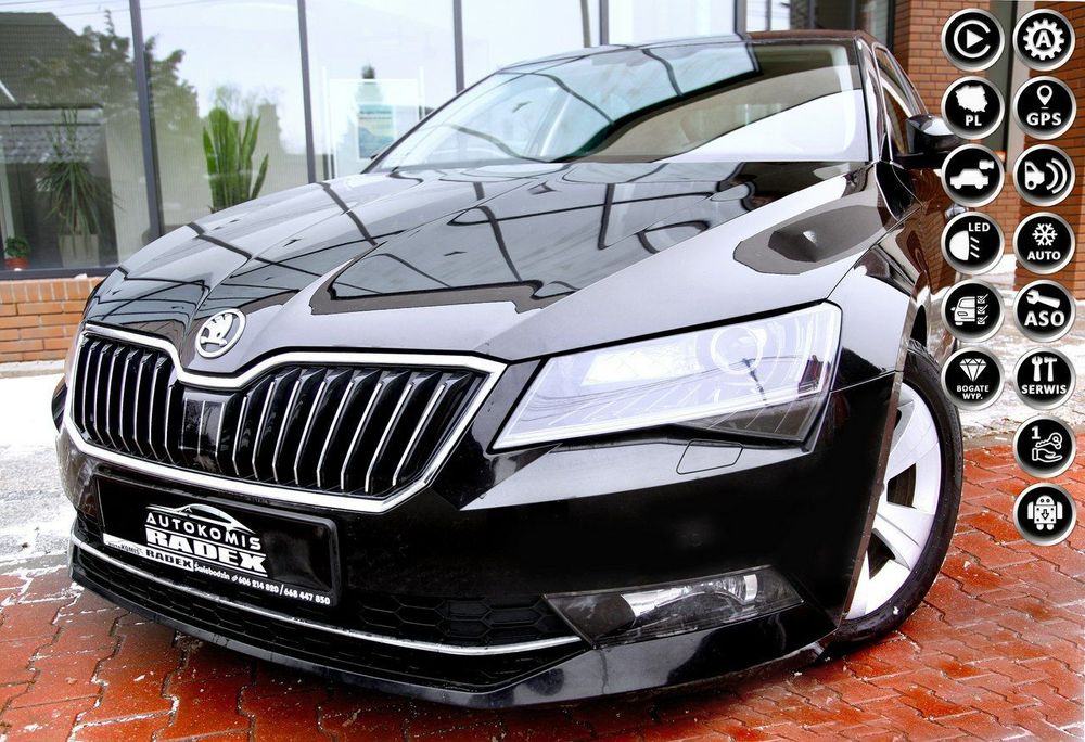 Skoda Superb Salon PL|1 Ręka|Bezwyp|SerwisASO| Navi|Kamera|DSG|2xPark|F.Vat23%|GWR