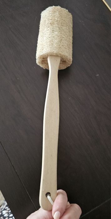Esponja de Loofah Natural com cabo