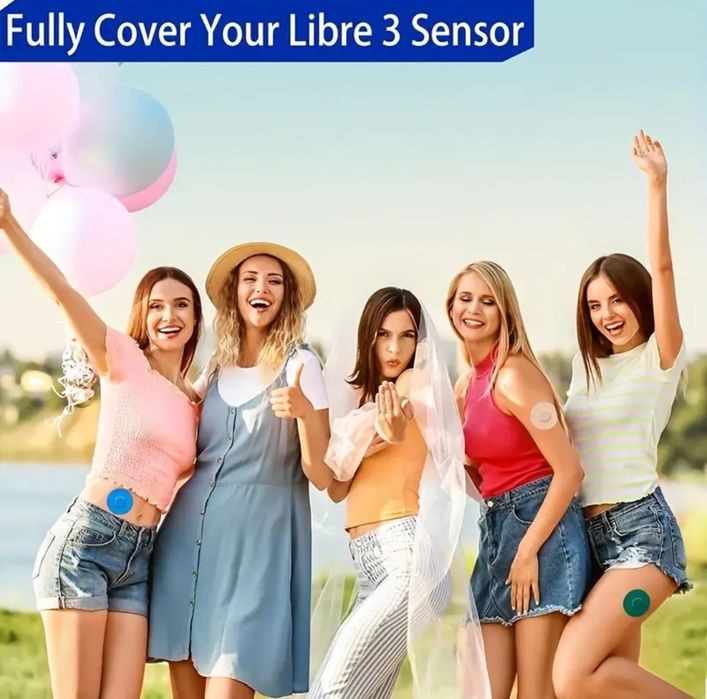 10 × Plastry do Libre 2, 3 .Kolorowe 80 mm