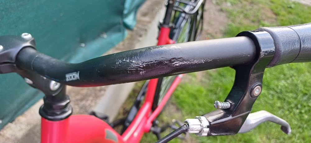 Czerwony rower miejski BURGHADRT