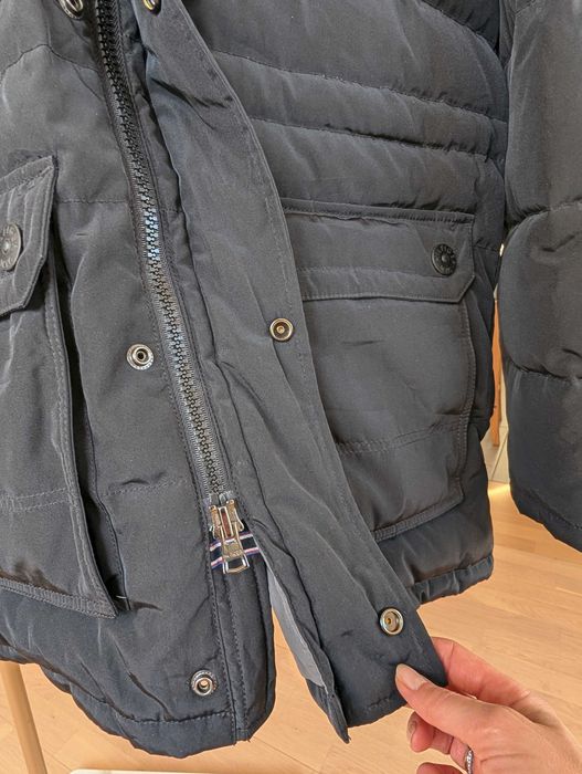 Tommy Hilfiger Kurtka Puchowa – Rozmiar L Stan Idealny Puch Naturalny