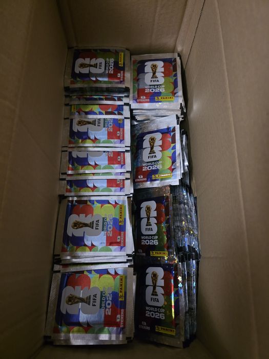 Lotes 25, 50, 75 ou 100 Saquetas do Mundial de 2026 (Panini) e Repetidos em falta