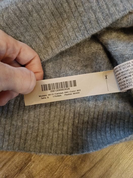 Sweter 100% kaszmir Massimo dutti