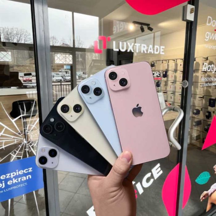 JAK NOWY | IPHONE 15 128GB | 2 lata gwarancji! | Różne kolory