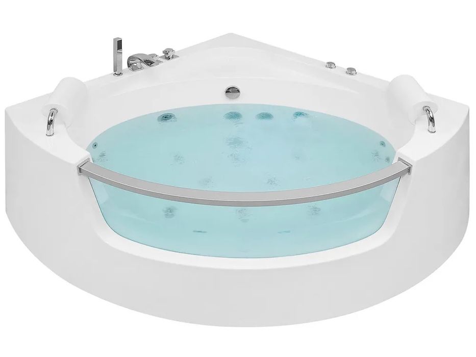 LUKSUSOWA WANNA NAROŻNA SPA 201x150 Hydromasaż LED 20 dysz NOWA