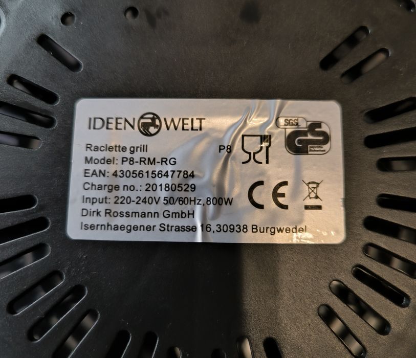 Elektryczny grill raclette