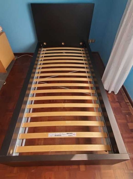 Cama de Solteiro IKEA MALM + Estrado + 2 Gavetas64750810668034122
