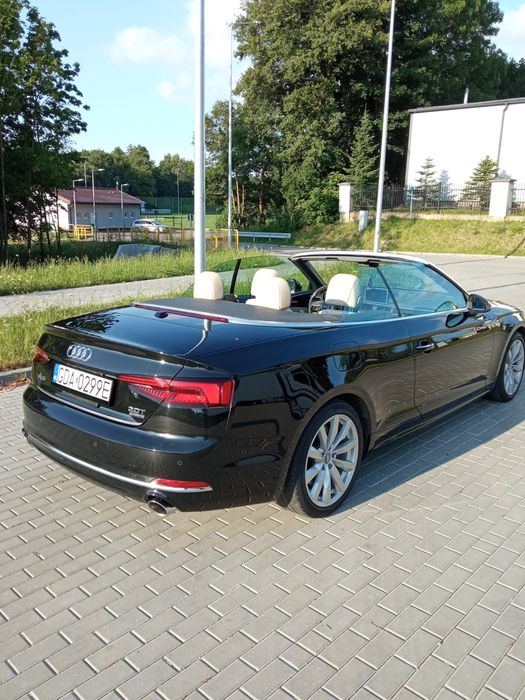 Audi A5 cabrio 2018r.  2.0 252KM Quattro automat stan bdb