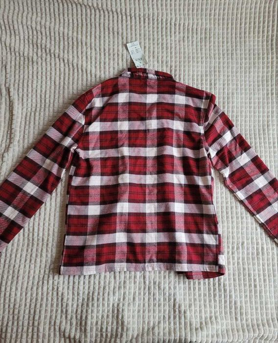 Piżama męska flanelowa w kratę