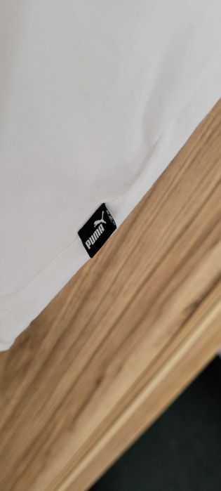 Biały męski T-shirt nadruk bawełna Puma,roz S
