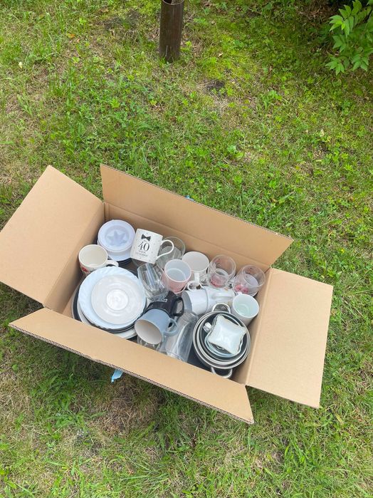 Mega zestaw kubków i talerzy - Duńska porcelana!