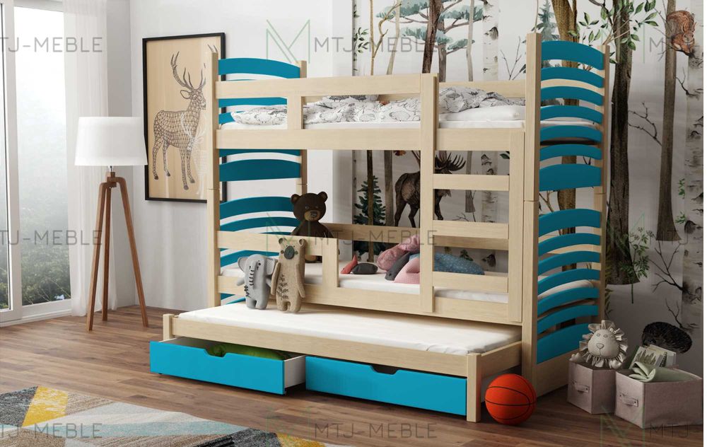 Piętrowe łóżko 3 Osobowe Olaf! Materace Gratis !