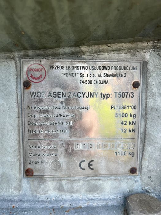 Beczkowóz Pomot 4000L