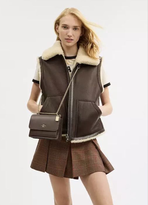 Сумка жіноча оригінальна Coach Mini Klare Crossbody Bag Dark Stone