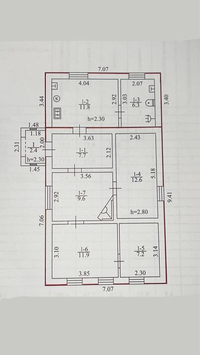 Продаж будинку, центр с.Потоки, 10 хвилин від Кременчука