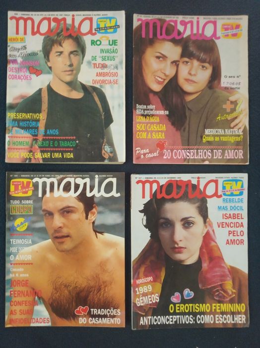 Revistas MARIA ( 32 ) anos 80 e 90 - antigas