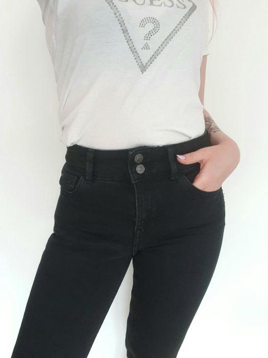Spodnie czarne j nowe 38 M Sinsay dżins jeans