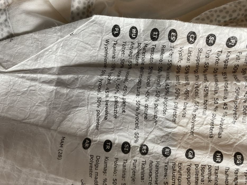 Kołdra dziecięca Ikea Lenast 110 cm x 125 cm + poduszka gratis