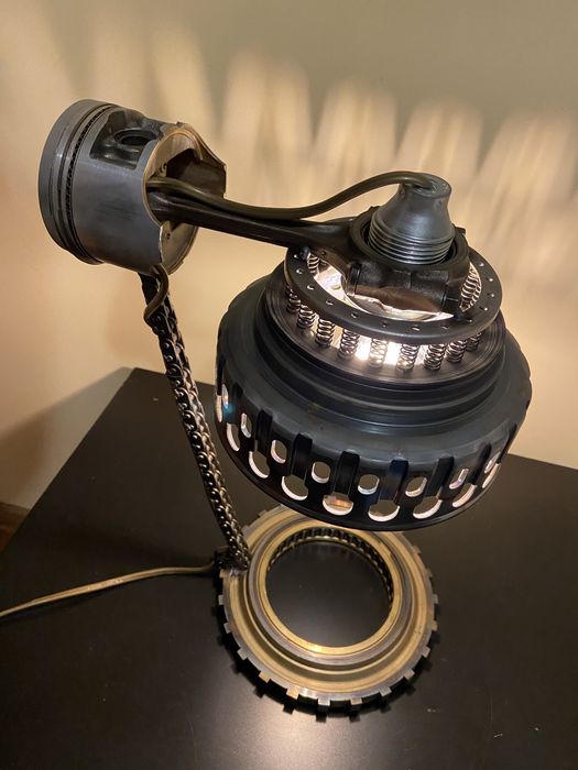 Lampka Industrial Art Metaloplastyka
