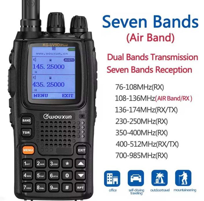 Радіостанція WOUXUN UV-9D Plus радіостанція Multi-Band АМ/FM 2 Супергетеродин