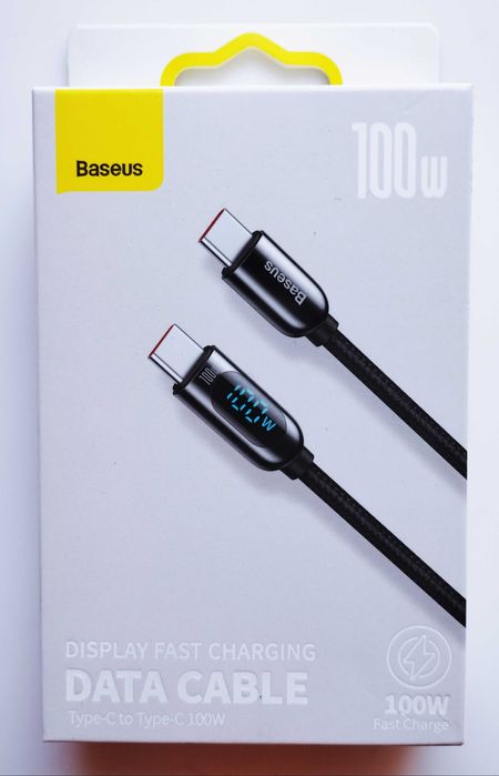 Кабель 100W 1м 100Вт Baseus PD Тype-C to Тype-C