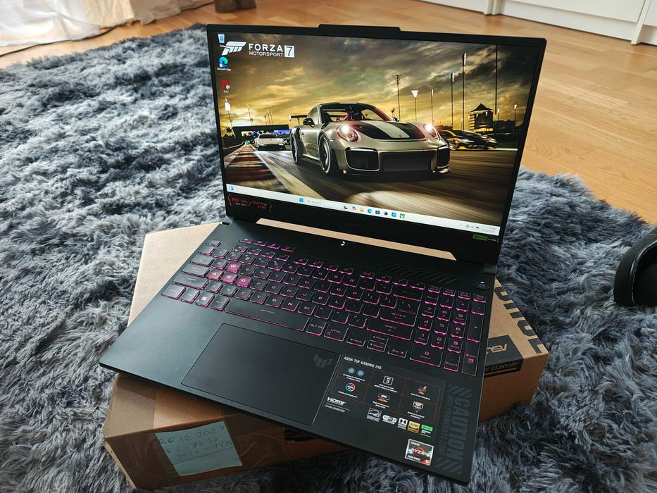 GAMINGOWY Laptop ASUS TUF 15.6"R5 12x4.55Ghz16GB,RTX4050/140W-6GB/GW27