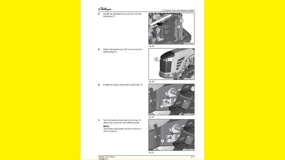 Instrukcja napraw CHALLENGER MT755 E, MT765 E, MT775 E serwisowa