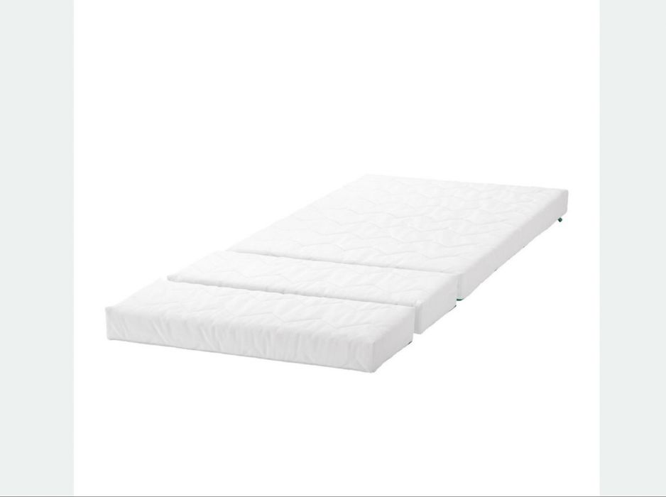 Łóżko z rozsuwaną ramą Ikea Minnen + materac