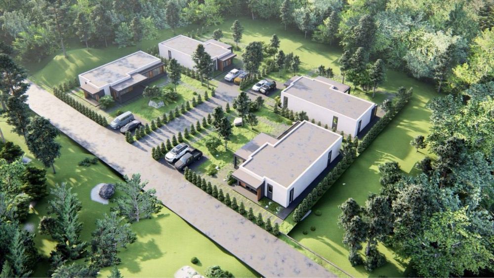 Будинок у КМ «Золоче», сучасний із плоским дахом, с. Вишеньки, 2025 р