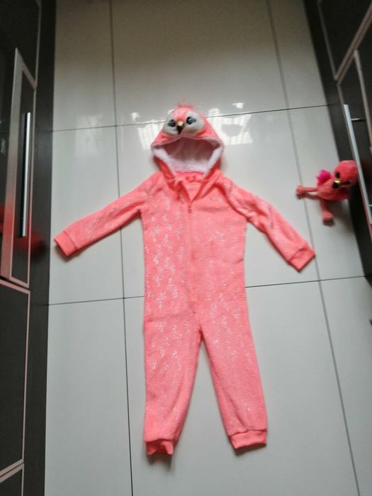 Kombinezon ,strój karnawałowy flaming 4-5lat roz. 110 cm