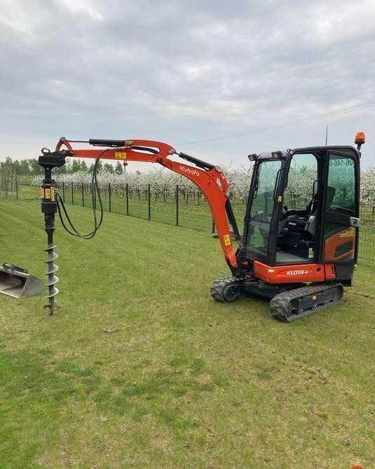Minikoparka z wiertnicą Koparko-ładowarka Wywrotka 10t drenaż kanaliza