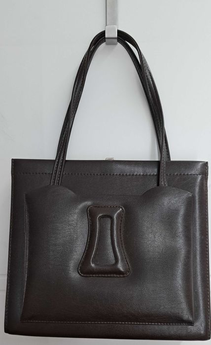 Torebka czekoladowa skóra vintage