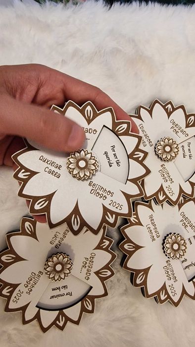 Lembrança personalizada para professora e auxiliar