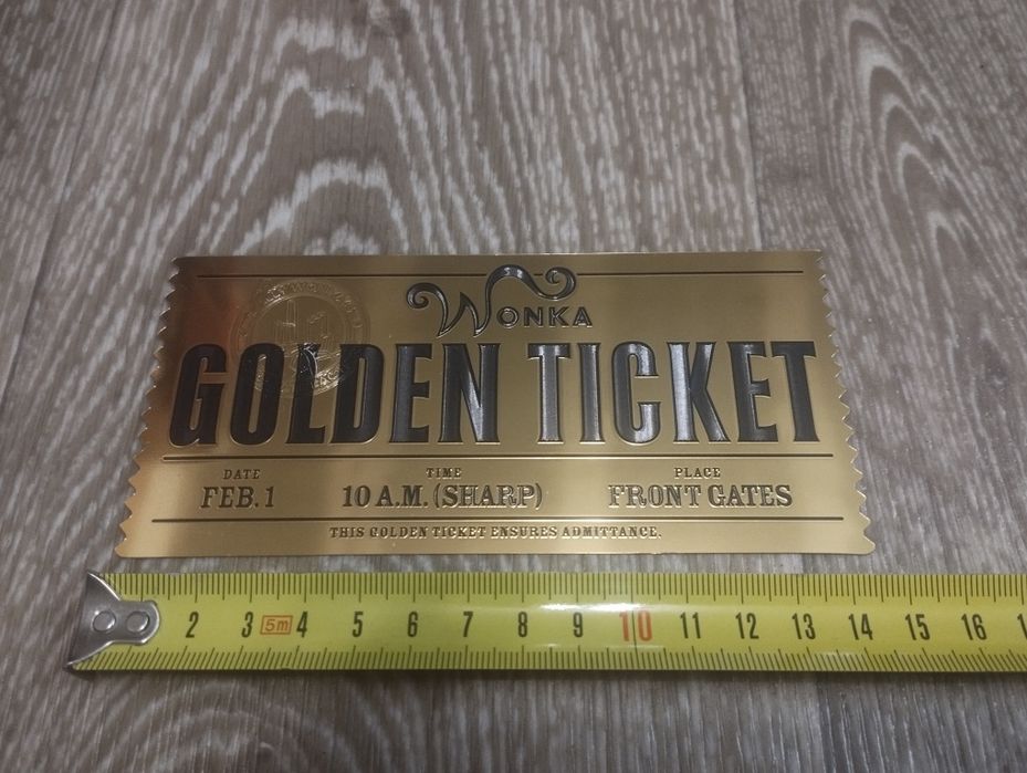 Золотой билет Вонка.