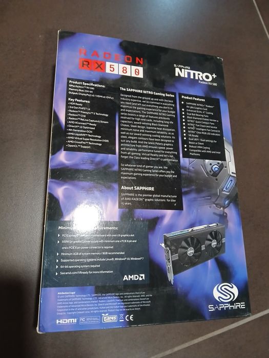 RX580 4G Nitro GDDR5 AMD