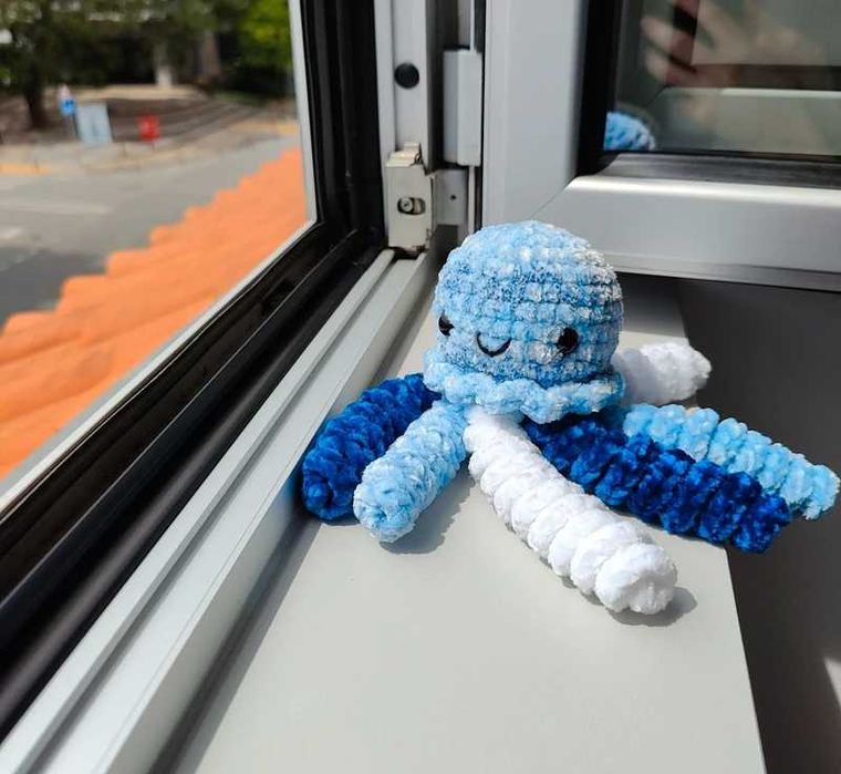 Jellyfish | Medusa Azul em Crochet | Amigurumi