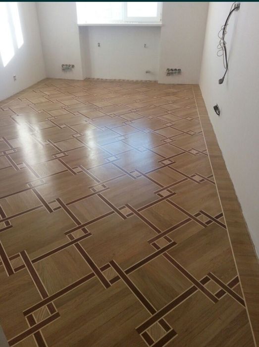 Паркетные работы циклёвка шлифовка паркет доска крашенная.