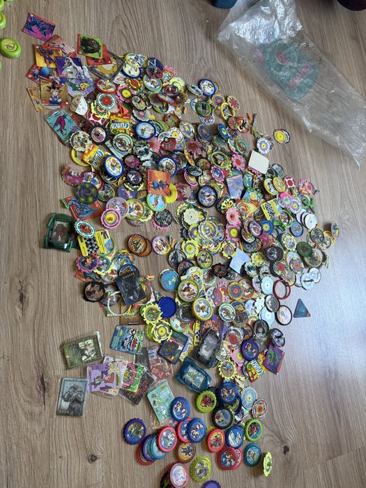 Dodatki z chipsów - Lata 90/00 Tazo , yugioh spinnery itp