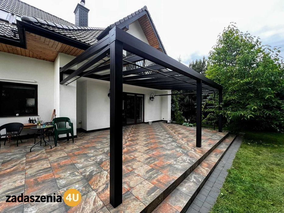 Zadaszenia tarasów balkonów aluminiowe zabudowy szklane tarasów ogrody zimowe systemy przesuwne pergole aluminiowe szkło VSG