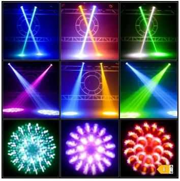 Ruchoma głowica BEAM 7R 230W Sharpy Frost Rainbow Triple Prism DJ