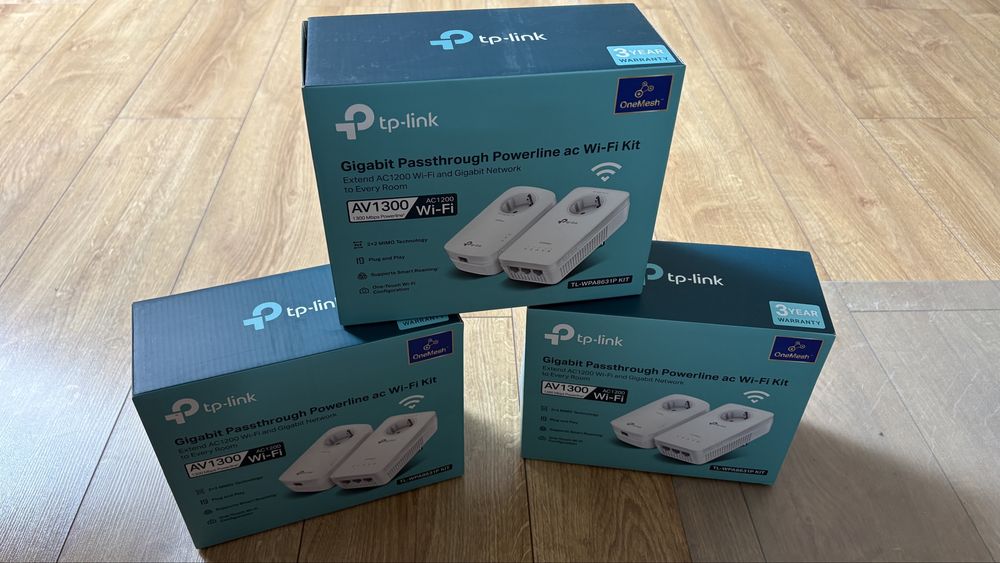 TP-Link TL-WPA8631P KIT | Powerline AV1300 Wi-Fi AC1200 | Stan Idealny
