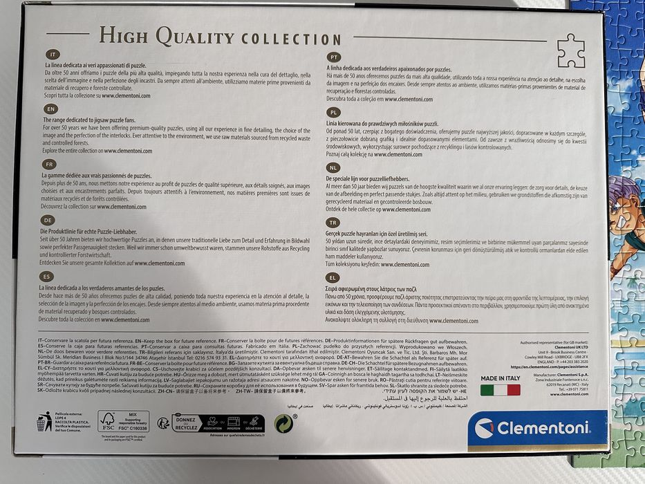 Puzzle Dragon Ball 1000 elementów Clementoni