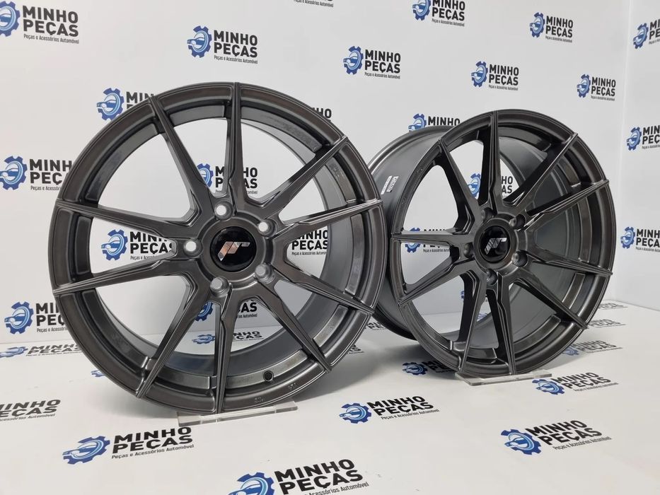 Jantes Japan Racing (JR21) em 17 (5x120) Hyper Gray