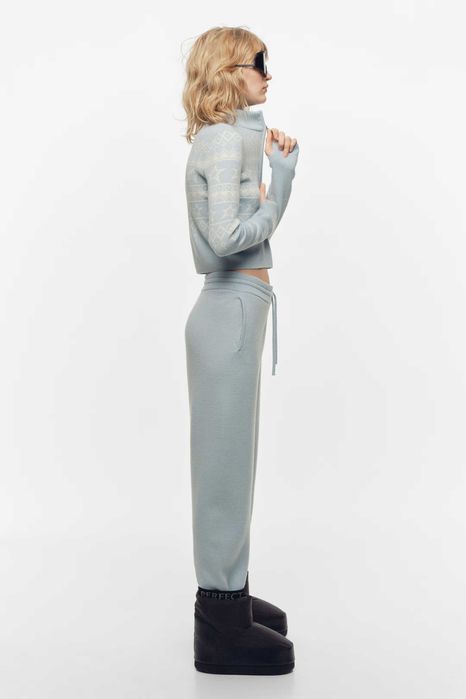 Perfect Moment H&M Żakardowy sweter z wełny merynosowej r.L