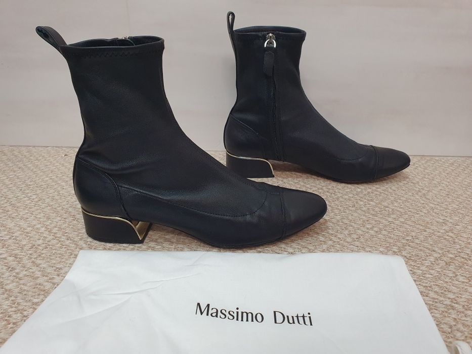 Чоботи-панчохи Massimo Dutti, натуральна шкіра, 39 розмір