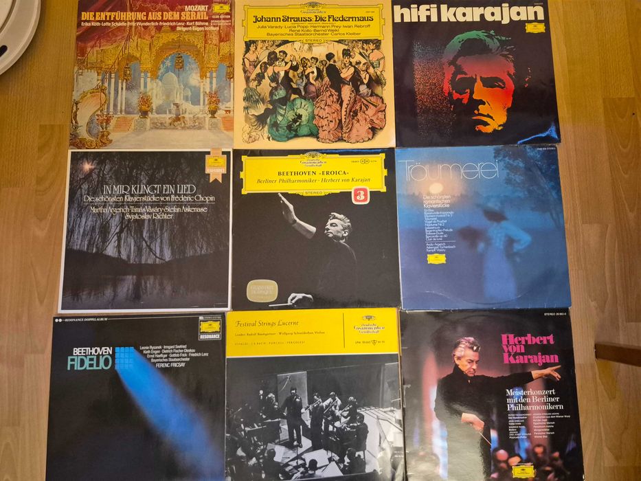 Deutsche Grammophon LP zestaw płyt winylowych muzyka powazna 11 płyt