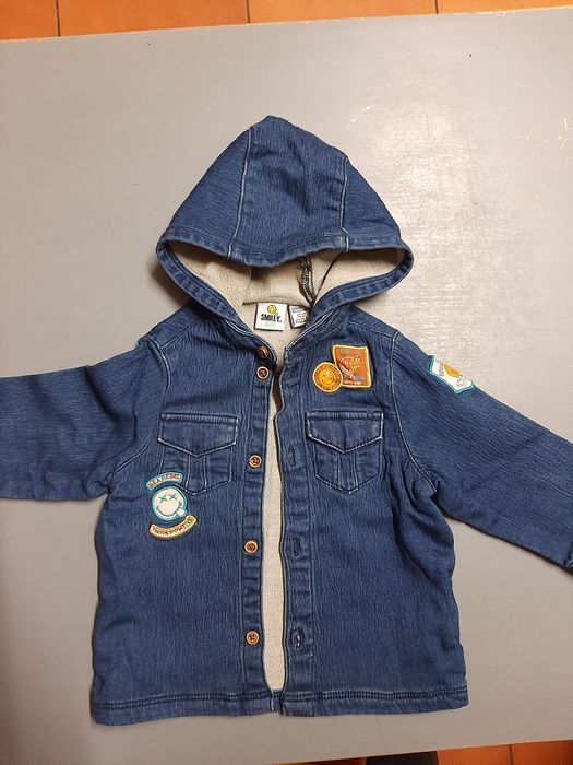 Casaco de ganga menino 12 meses